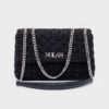 Emilia Shiny Black Silver