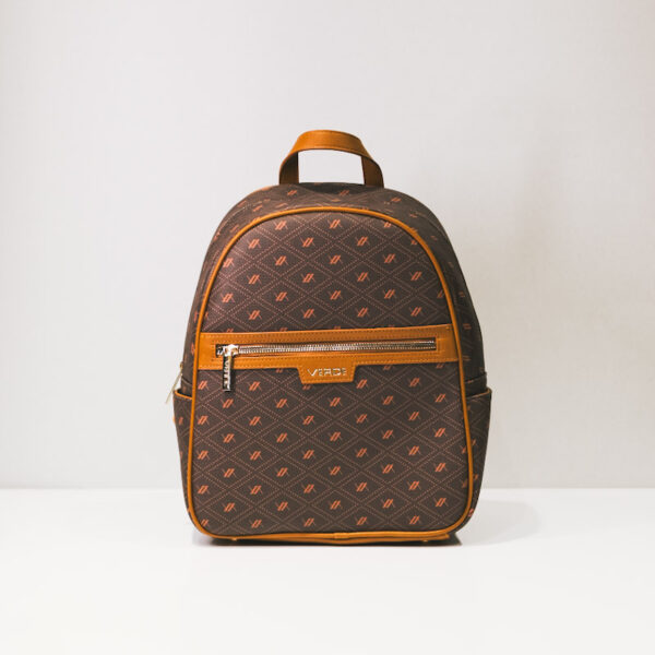 Backpack με τύπωμα BROWN