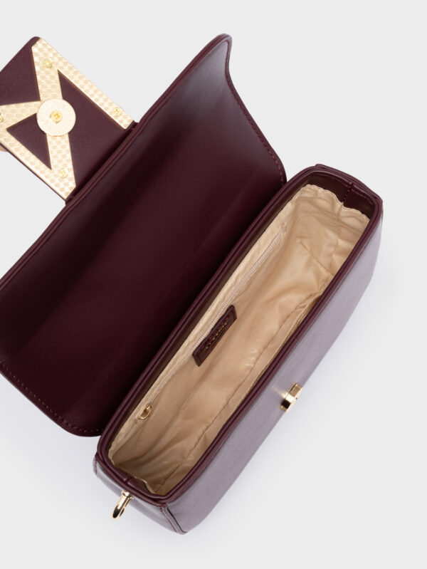 Τέταρτη φωτογραφία του προϊόντος Niki Burgundy Light Gold
